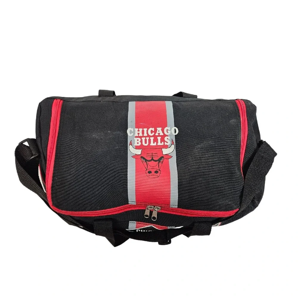 Vintage NBA Chicago Bulls Basketball Small Duffel Bag Unisex